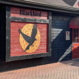 the entrance to the restaurant
