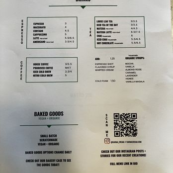 Karma Cream - Menu - Ice Cream & Frozen Yogurt Near Me - Gainesville, Florida