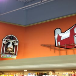 Acme Fresh Market - There's a button you push in the dairy section and the cow moos/ her bell rings.