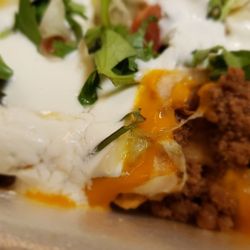 Taqueria Buenavista Food Truck - Up close with the ground beef nachos