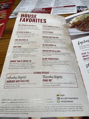 Menu photo 3 Miller's Ale House Gainesville, FL