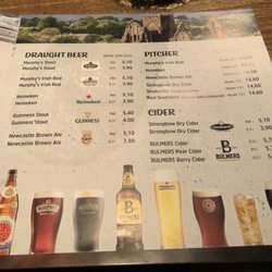 Murphy's Law Irish Pub - Menu