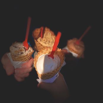 Luciano's Scoop - Coconut almond, cookies n cream, salted caramel and chocolate hazelnut - Gelato Near Me - Sacramento, California