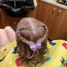 Heart braid with glitter and a butterfly bow- my 3yo loved it so much she doesn't want to take it out! Heart braid with glitter and a butterfly bow- my 3yo loved it so much she doesn't want to take it out!