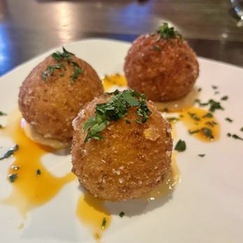 Great Gold - Smoked trout arancini - New American Near Me - Truckee, California