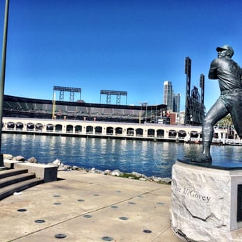 Oracle Park - McCovy Statue across the cove - Stadiums & Arenas Near Me - San Francisco, California