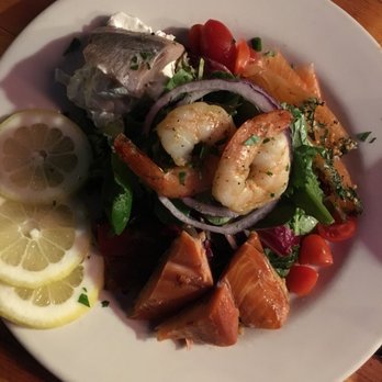 Speisekammer - Kalte Fischplatte Seafood antipasti: poached shrimp, gravlax, pickled herring & smoked trout (4/21/18) - German Near Me - Alameda, California