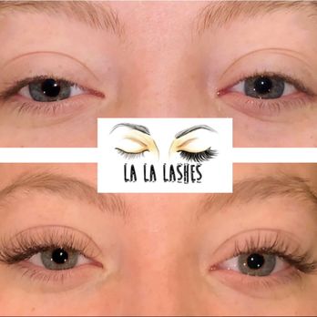 La La Lashes - Before and after (Classic set) - Eyelash Service Near Me La La Lashes - Before and after (Classic set) - Eyelash Service Near Me