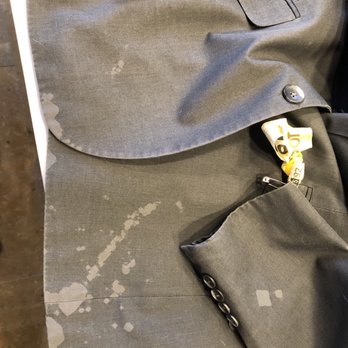 Galaxy Cleaners - Stains on the front of the suit jacket. And they say there is no way they caused this, no chemicals are kept at their shop..... - Dry Cleaning Near Me - Surprise, Arizona