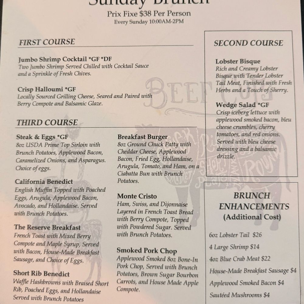 Brunch Menu Brunch Menu