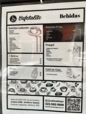 Menu photo 4 Cafetalito Puerto Vallarta, JAL
