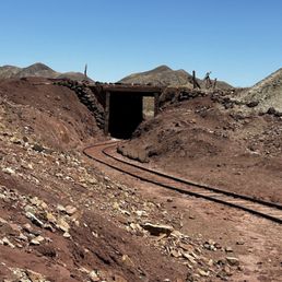 The kids loved this small ride into the mines.