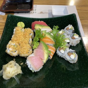 Bada Sushi - 6 Piece California Crunch Roll 6 Piece Philadelphia Roll 8 Piece Rainbow Roll - Sushi Bars Near Me - Niles, Illinois