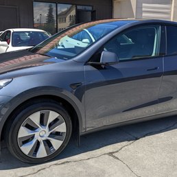 Full PPF + Ceramic Coating + Satin Black Emblems Tesla Model Y Full PPF + Ceramic Coating + Satin Black Emblems Tesla Model Y