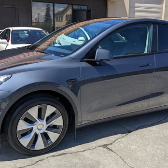 68 Auto Film - Full PPF + Ceramic Coating + Satin Black Emblems Tesla Model Y - Auto Detailing Near Me - Milpitas, California 68 Auto Film - Full PPF + Ceramic Coating + Satin Black Emblems Tesla Model Y - Auto Detailing Near Me - Milpitas, California