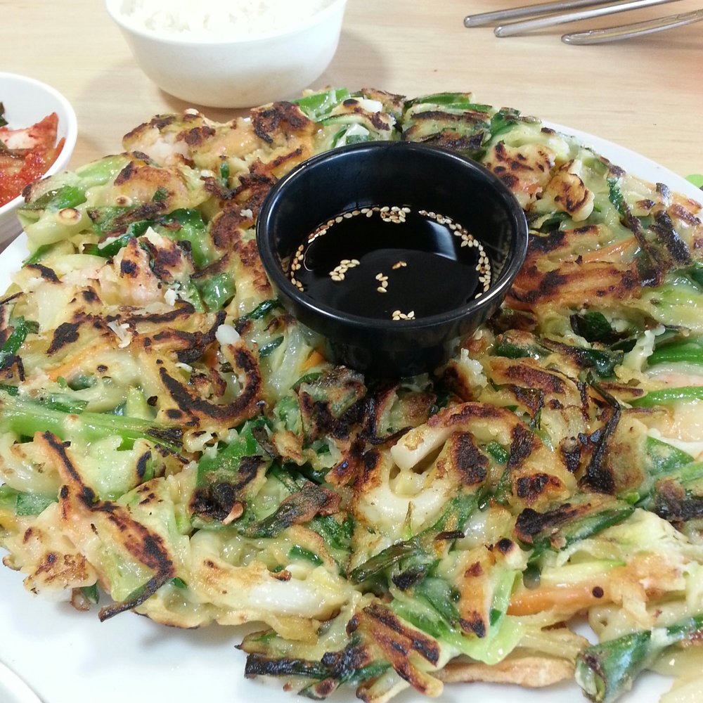 Seafood pancake ($15)