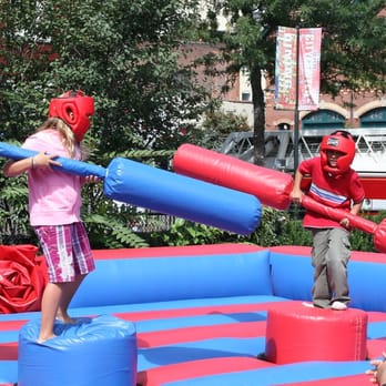 Super Fun Inflatables - Kids thur adults always enjoy our jousting game. - Party Equipment Rentals Near Me - Sandy Hook, Connecticut