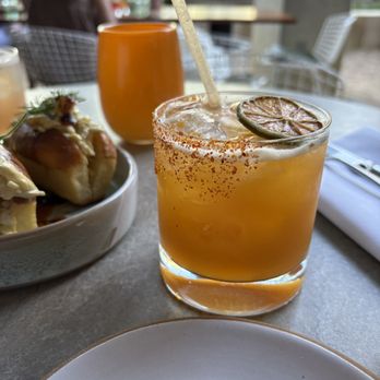 Summer on Music Lane - Peach mezcalita - Breakfast & Brunch Near Me - Austin, Texas Summer on Music Lane - Peach mezcalita - Breakfast & Brunch Near Me - Austin, Texas