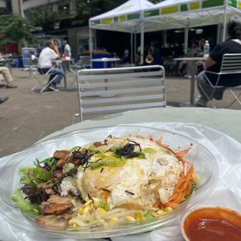 Grace Cafe - MealPal - Spicy Pork Bibimbap - Sandwiches Near Me - New York, New York Grace Cafe - MealPal - Spicy Pork Bibimbap - Sandwiches Near Me - New York, New York