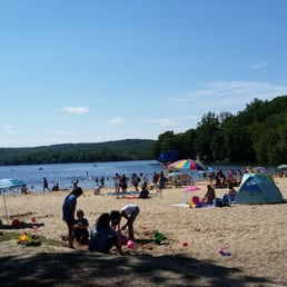 Not crowded at all ! The Beach @ Swartswood.
