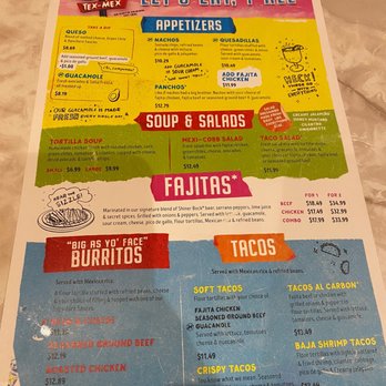 Chuy's - Menu - Tex-Mex Near Me - Orlando, Florida