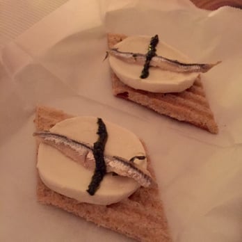 Bar Veloce - Bruschetta Veloce - white anchovy, mozzarella & pesto...pretty good. - Wine Bars Near Me - New York, New York Bar Veloce - Bruschetta Veloce - white anchovy, mozzarella & pesto...pretty good. - Wine Bars Near Me - New York, New York