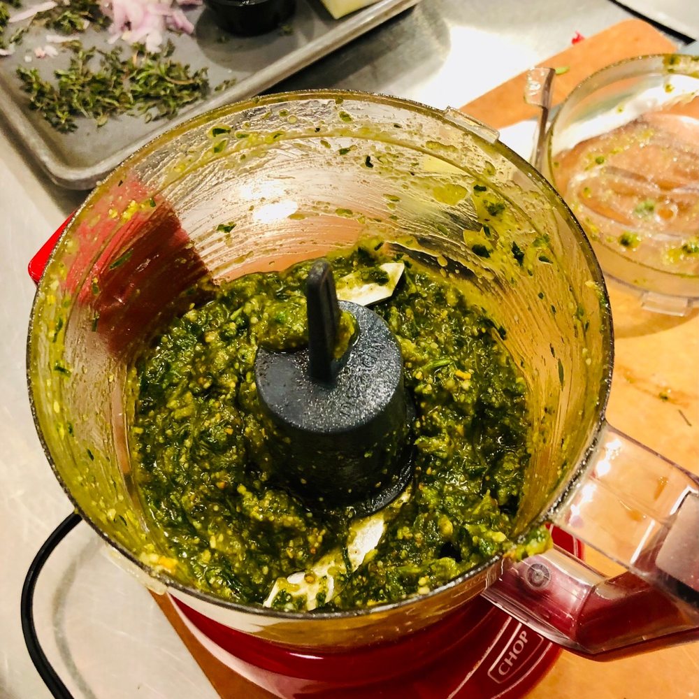 Sur La Table - Pesto in the making - Kitchen Supplies Near Me - Centennial, Colorado