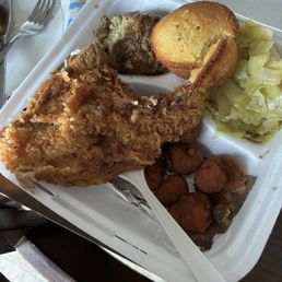Fried Pork Chops Dinner actually had 2 pork chops with the dinner