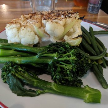 MoCo's Founding Farmers - Cauliflower steak - New American Near Me - Potomac, Maryland