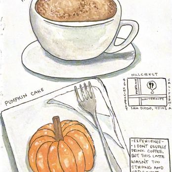 Figaro Dessert Cafe - TikTok/Instagram: @thegourmetsketch Sketchbook food reviews for local eats - Gelato Near Me - San Diego, California Figaro Dessert Cafe - TikTok/Instagram: @thegourmetsketch Sketchbook food reviews for local eats - Gelato Near Me - San Diego, California