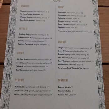 Noe - Regular menu. Strongly suggest the Whipped Ricotta & Maccheroni Pasta - Italian Near Me - Kapolei, Hawaii Noe - Regular menu. Strongly suggest the Whipped Ricotta & Maccheroni Pasta - Italian Near Me - Kapolei, Hawaii