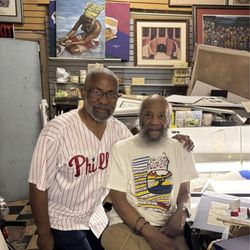 Black Art Plus - Picture of me with Dr Miller during my July 2025 visit.