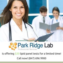 Park Ridge Lab - Lipid Panel promotion