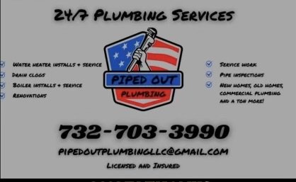 Piped Out Plumbing Logo