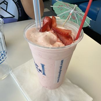 The Mad Greek - Famous strawberry shake - Greek Near Me - Baker, California The Mad Greek - Famous strawberry shake - Greek Near Me - Baker, California