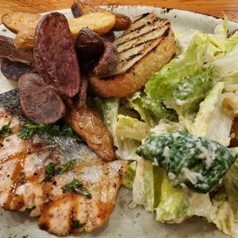 Tender Greens - Grilled salmon plate with roasted potatoes and caesar salad - New American Near Me - San Francisco, California Tender Greens - Grilled salmon plate with roasted potatoes and caesar salad - New American Near Me - San Francisco, California