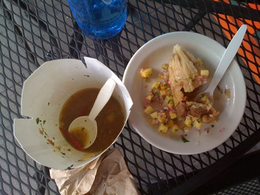Photo of Tako Truk - Seattle, WA, US. Street stew and a tamale at Tako Truk