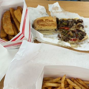 Fayard’s Marathon - Husband's Philly cheesesteak that he devoured. - Grocery Near Me - Ocean Springs, Mississippi Fayard’s Marathon - Husband's Philly cheesesteak that he devoured. - Grocery Near Me - Ocean Springs, Mississippi