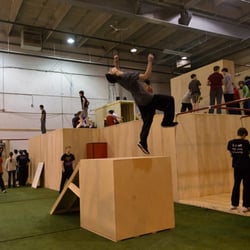 Breathe Parkour - North Calgary - Taken on opening day of The Breathe Parkour Space