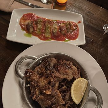 Uva - Carciofi Fritti (fried artichokes) & Mozzarella in Camicia - Italian Near Me - New York, New York Uva - Carciofi Fritti (fried artichokes) & Mozzarella in Camicia - Italian Near Me - New York, New York