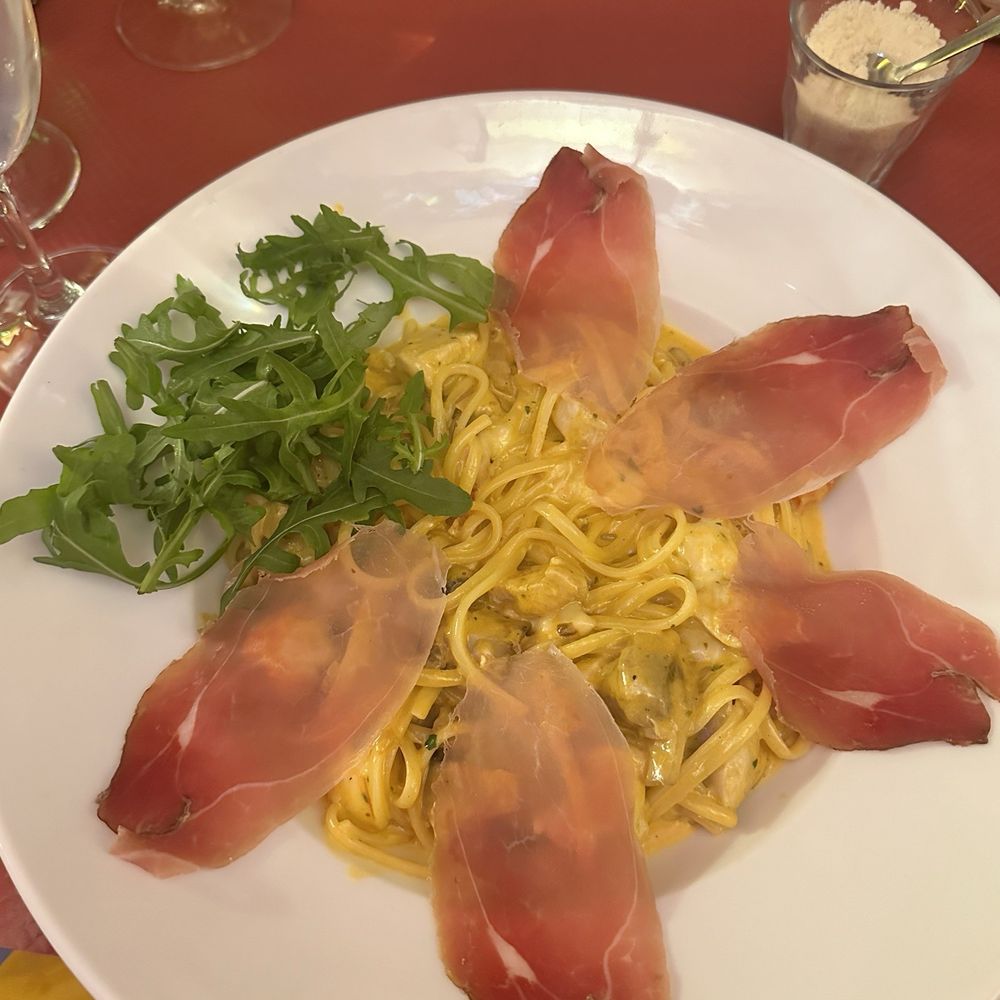 Al Caratello - Chicken and mushroom dish with ham on top - Italian Near Me - Paris, 75 Al Caratello - Chicken and mushroom dish with ham on top - Italian Near Me - Paris, 75