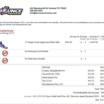 Bounce Universe Party Rentals - Party Supplies Near Me - Garland, Texas