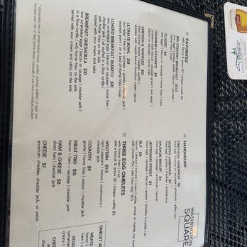 Washington Square Cafe - Menu - New American Near Me - Burlington, Kentucky