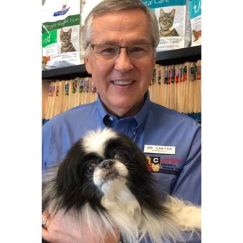 Carter Veterinary Medical Center - Dr. Carter with his best buddy Chipper, his 15-year-old Japanese Chin. - Veterinarians Near Me - Carmel, Indiana Carter Veterinary Medical Center - Dr. Carter with his best buddy Chipper, his 15-year-old Japanese Chin. - Veterinarians Near Me - Carmel, Indiana