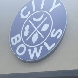 Exterior outside entrance of City Bowls - Outside logo sign - Hoover, Alabama Exterior outside entrance of City Bowls - Outside logo sign - Hoover, Alabama
