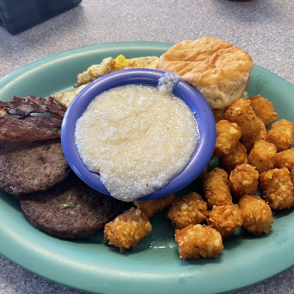 Carolina's Diner - Two Eggs and Sausage Breakfast - Diners Near Me - Greensboro, North Carolina