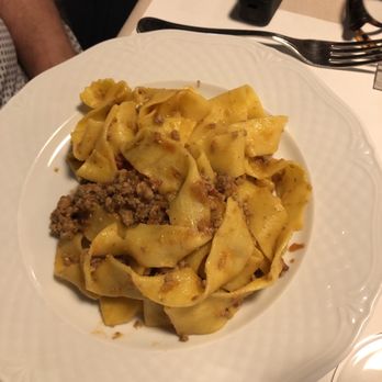 Osteria al Duca - Fresh house made Pappardelle with meat (we have no idea what meat) but it was good - Venetian Near Me - Verona, VR Osteria al Duca - Fresh house made Pappardelle with meat (we have no idea what meat) but it was good - Venetian Near Me - Verona, VR
