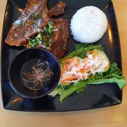 Grilled Lemongrass Pork Chop Plate