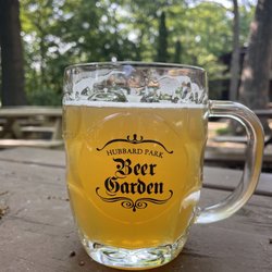 Hubbard Park Beer Garden - Spotted cow beer