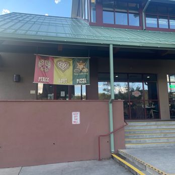 Trail Rider - Front signage.  It's a little hard to see on your fist visit.  But my GPS got me right there - Pizza Near Me - Cedar Crest, New Mexico